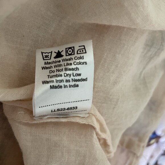 Love the Label Juliette Dress Size M Nude Floral Cotton Gauze Maxi Anthropologie - Picture 4 of 11